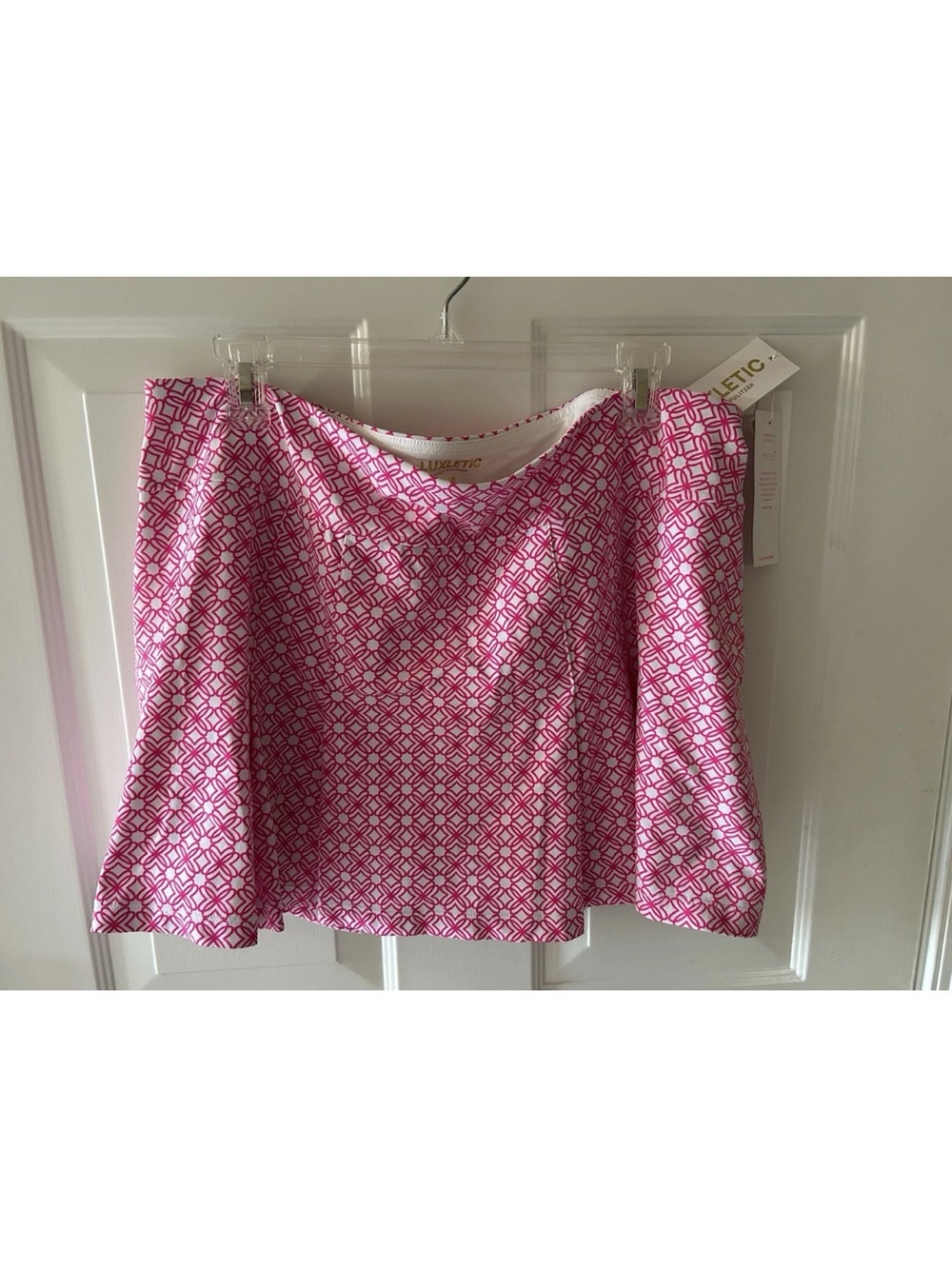 Lilly Pulitzer LUXLETIC Malaga Skort Passion Fruit Pink xl new
